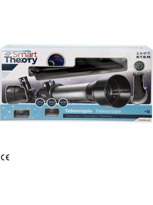 Telescópio de brinquedo com ampliação de 3x smart theory - Kiabi Telescópio de brinquedo com ampliação de 3x smart theory - Kiabi