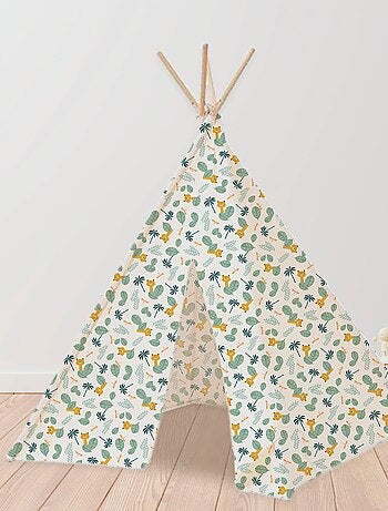 Tenda com estampado 'selva'