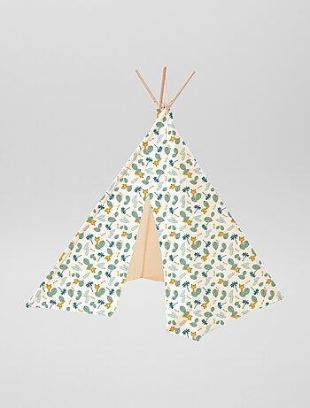 Tenda com estampado 'selva'