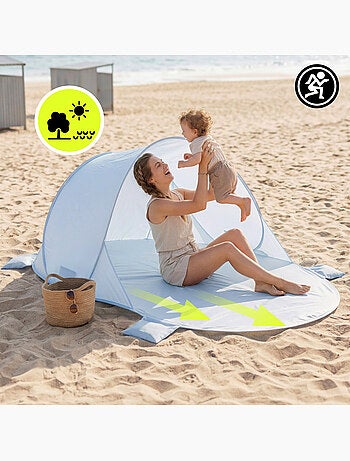 Tenda de praia pop-up hypermotion - abrigo leve e rápido para toda a família