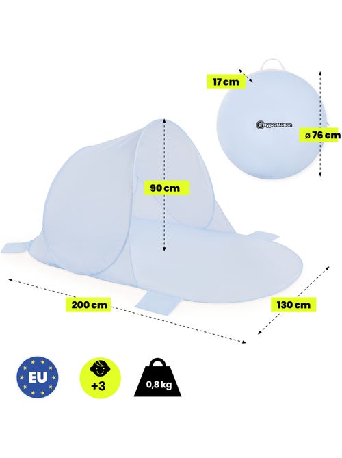 Tenda de praia pop-up hypermotion - abrigo leve e rápido para toda a família - Kiabi