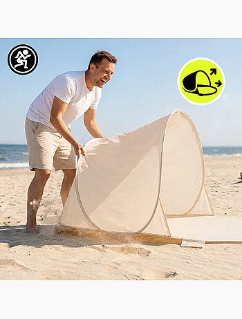 Tenda de praia pop-up hypermotion - abrigo leve e rápido para toda a família