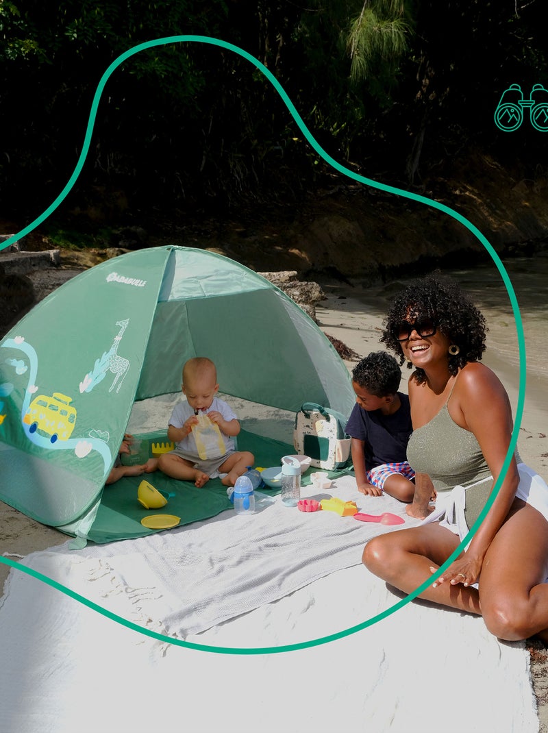 Tenda dobrável com estampado VERDE - Kiabi