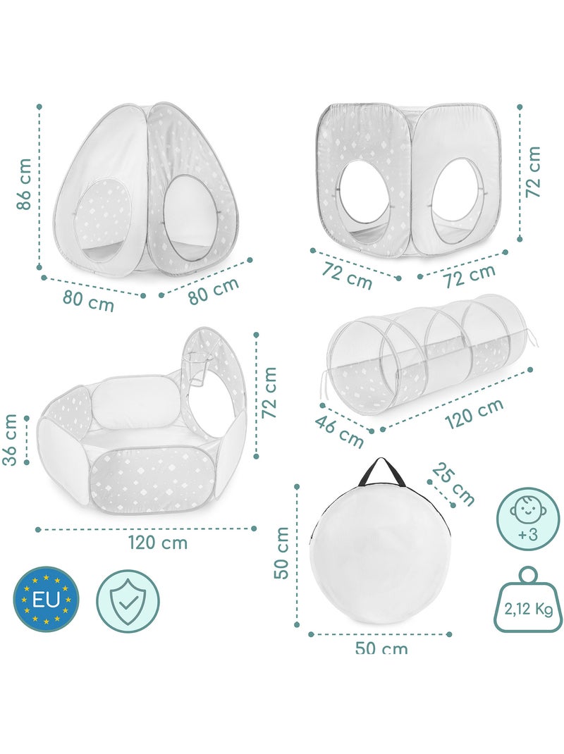 Tenda infantil pop up 5em1 2 tendas 2 tuneis piscina bolas mamabrum N/D - Kiabi