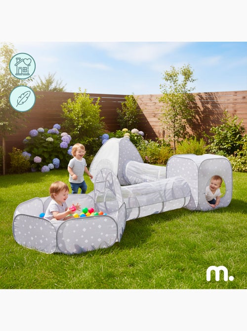Tenda infantil pop up 5em1 2 tendas 2 tuneis piscina bolas mamabrum - Kiabi
