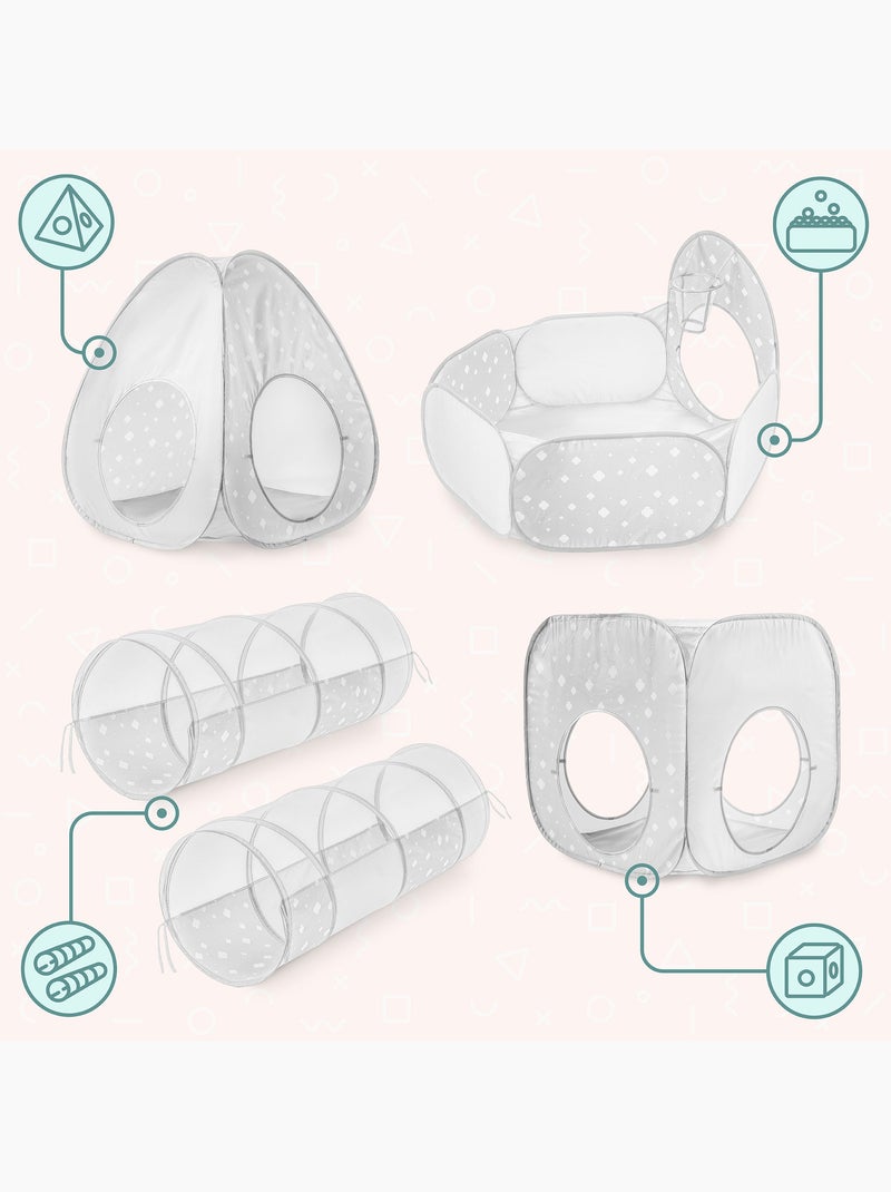 Tenda infantil pop up 5em1 2 tendas 2 tuneis piscina bolas mamabrum N/D - Kiabi