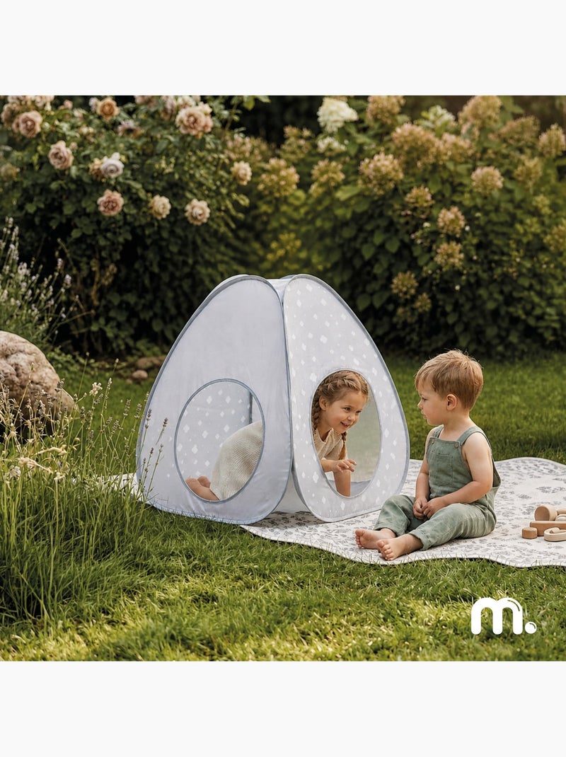 Tenda pop-up 2 em 1 mamabrum para crianças – tenda tipi e túnel de brincadeira Cinza - Kiabi