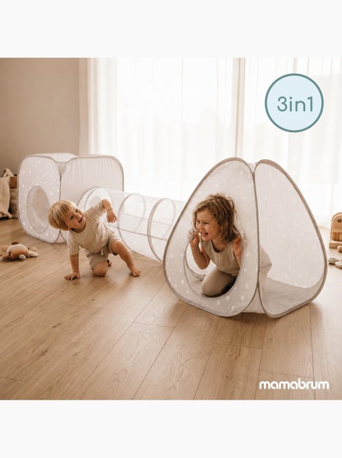 Tenda pop-up 3 em 1 mamabrum para crianças – tenda, cubo e túnel de brincadeira - Kiabi