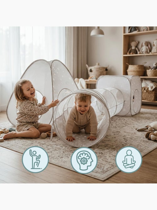 Tenda pop-up 3 em 1 mamabrum para crianças – tenda, cubo e túnel de brincadeira - Kiabi