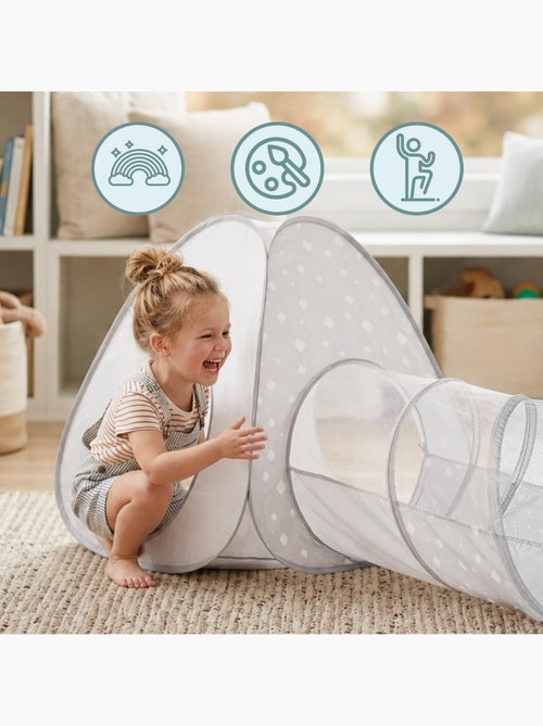 Tenda pop-up 3 em 1 mamabrum para crianças – tenda, cubo e túnel de brincadeira - Kiabi