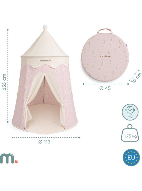 Tenda tipi castelo de jogo crianças 113x155 cm mamabrum - Kiabi Tenda tipi castelo de jogo crianças 113x155 cm mamabrum - Kiabi