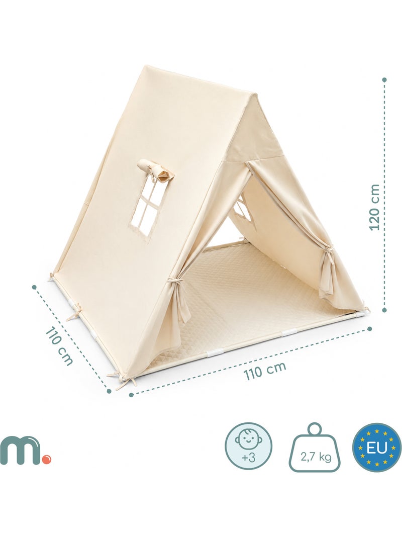 Tenda tipi de jogo crianças grande cabana 110x110x120cm led mamabrum N/D - Kiabi