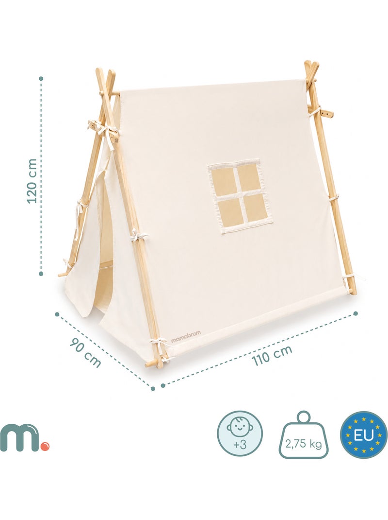 Tenda tipi de jogo madeira crianças 110x90x120cm mamabrum N/D - Kiabi