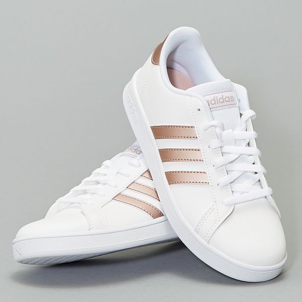 tênis adidas menina grand court k branco