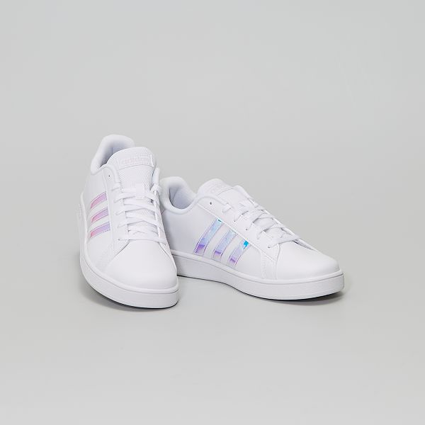 tênis adidas menina grand court k branco