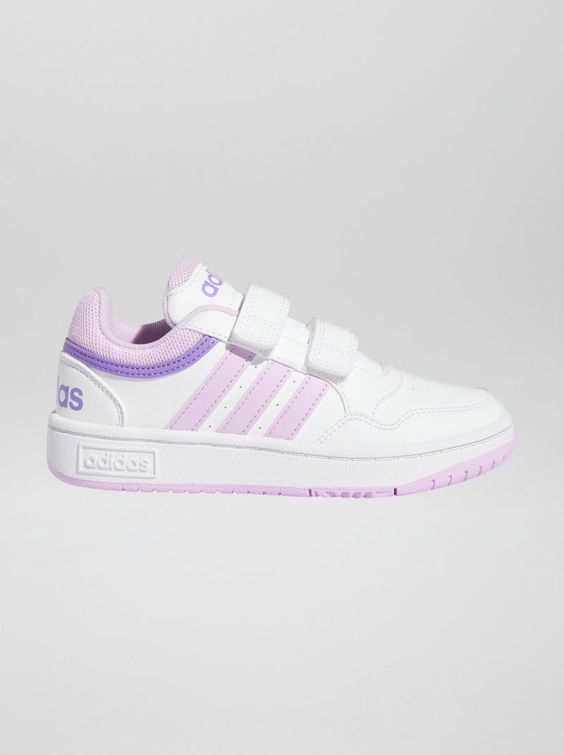 Ténis 'adidas' tricolor 'Hoops' BRANCO - Kiabi