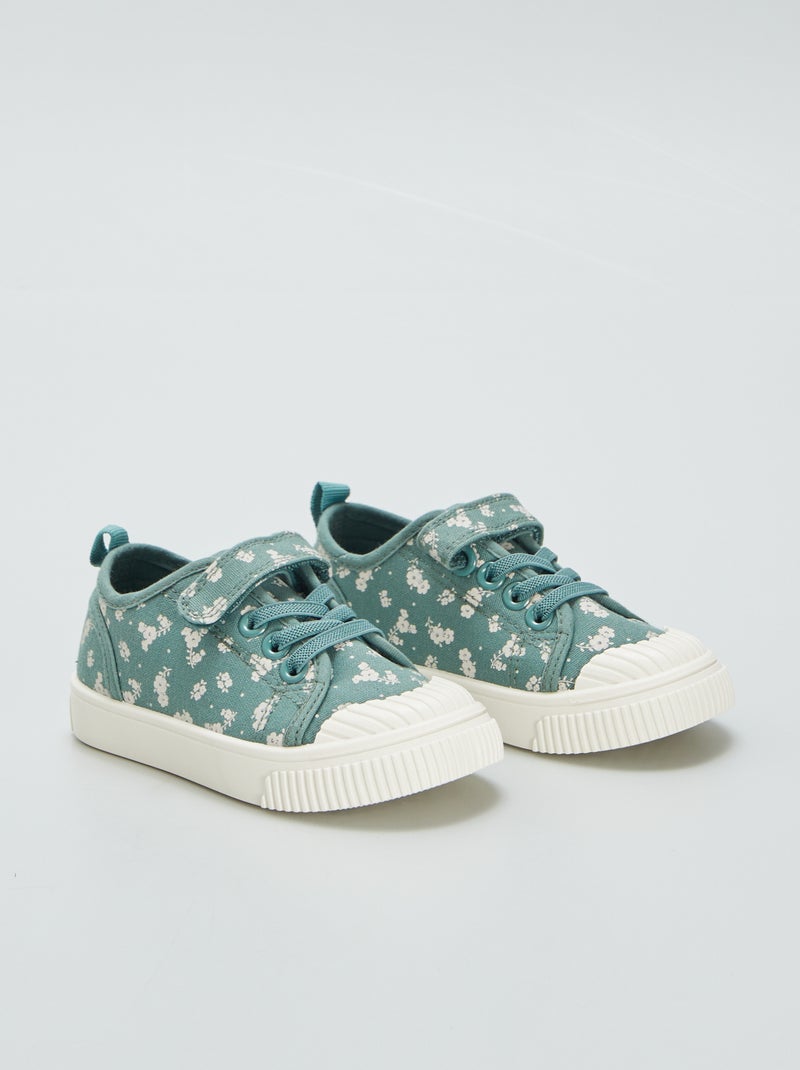 Ténis baixos estampados VERDE - Kiabi