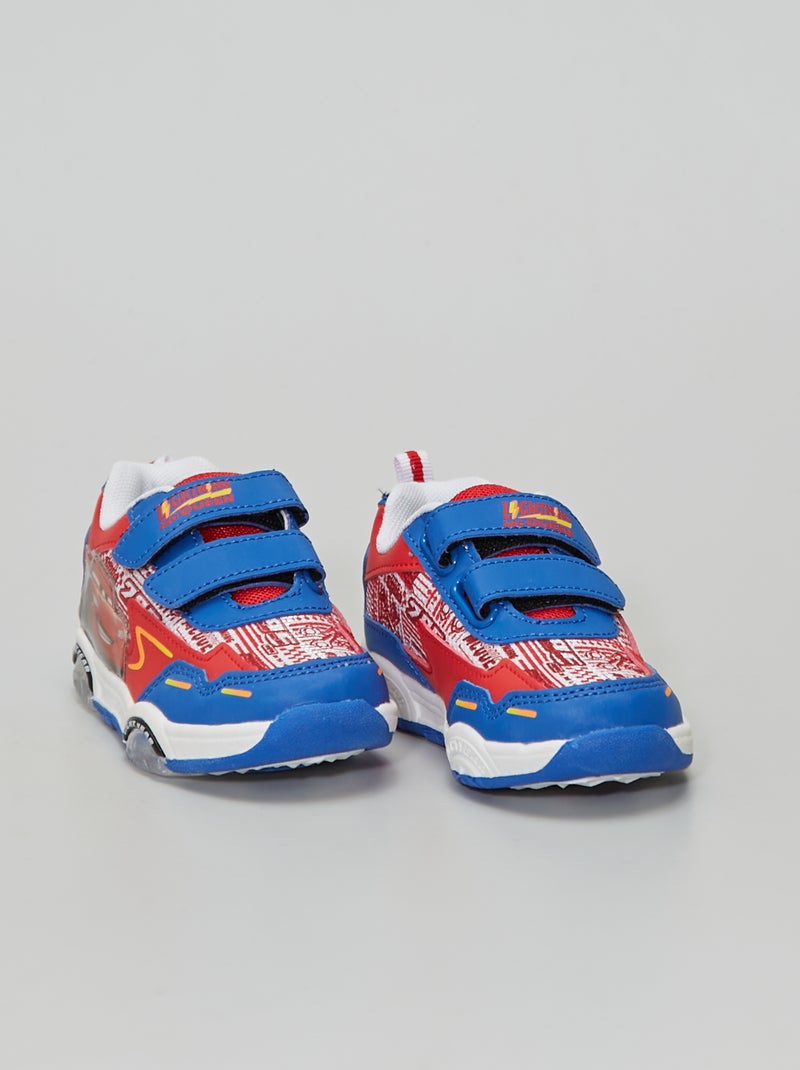 Ténis bi-matéria 'Carros' Azul - Kiabi