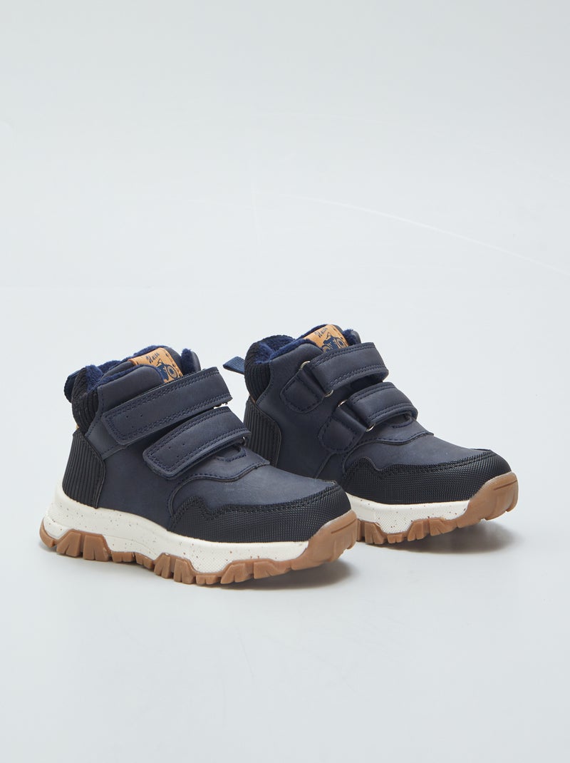 Ténis bota com sola dentada AZUL - Kiabi