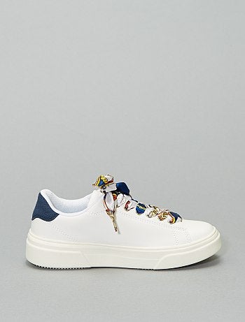 Ténis com atacadores em cetim - Kiabi