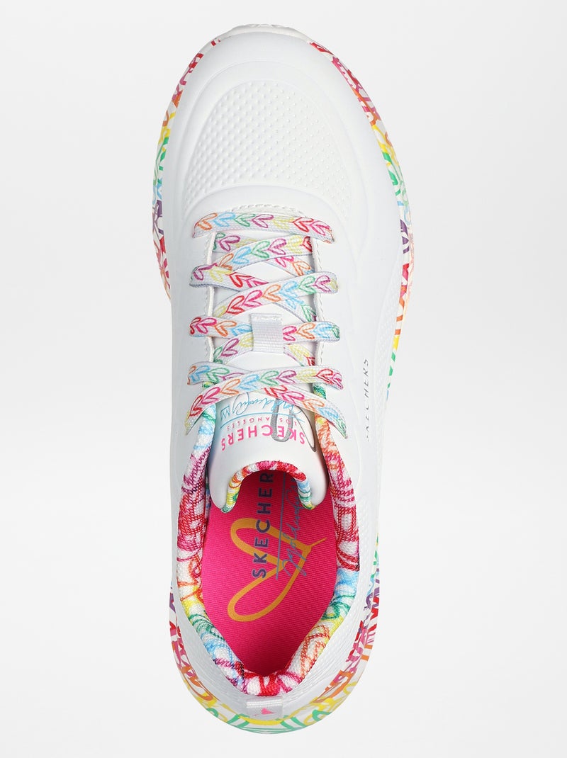 Ténis com estampado 'coração' 'Skechers' Branco - Kiabi