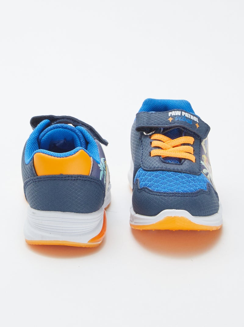 Ténis com luzes e tiras de velcro 'Patrulha Pata' AZUL - Kiabi