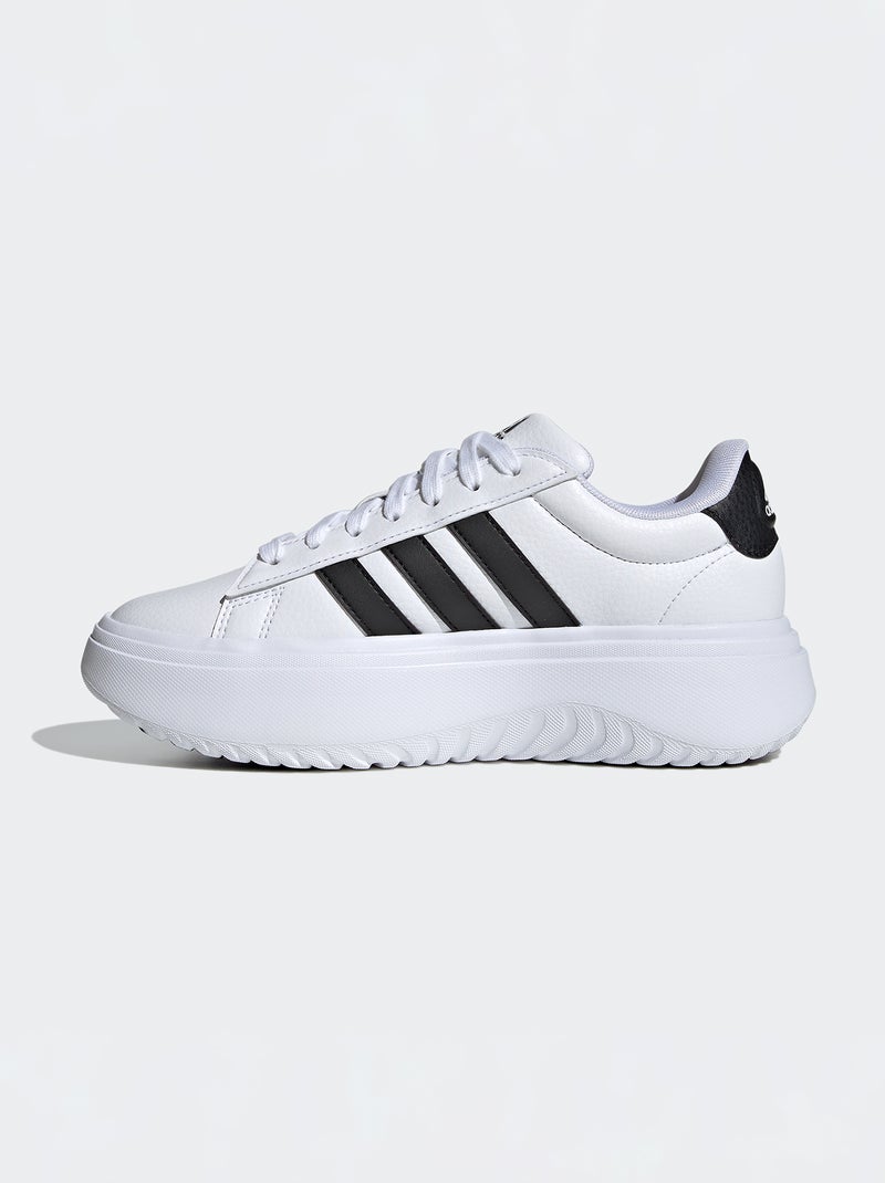 Ténis com plataforma 'Grand Court' 'Adidas' Branco - Kiabi