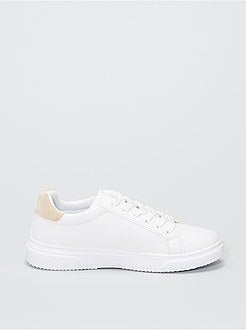 Ténis com pormenores dourados - Kiabi