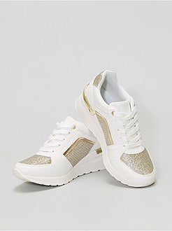 Ténis com salto de cunha - Kiabi