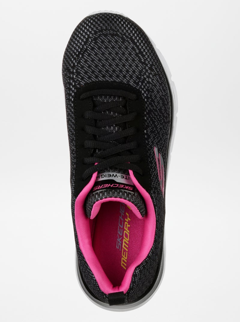 Ténis com sola de cunha 'Skechers' Preto - Kiabi