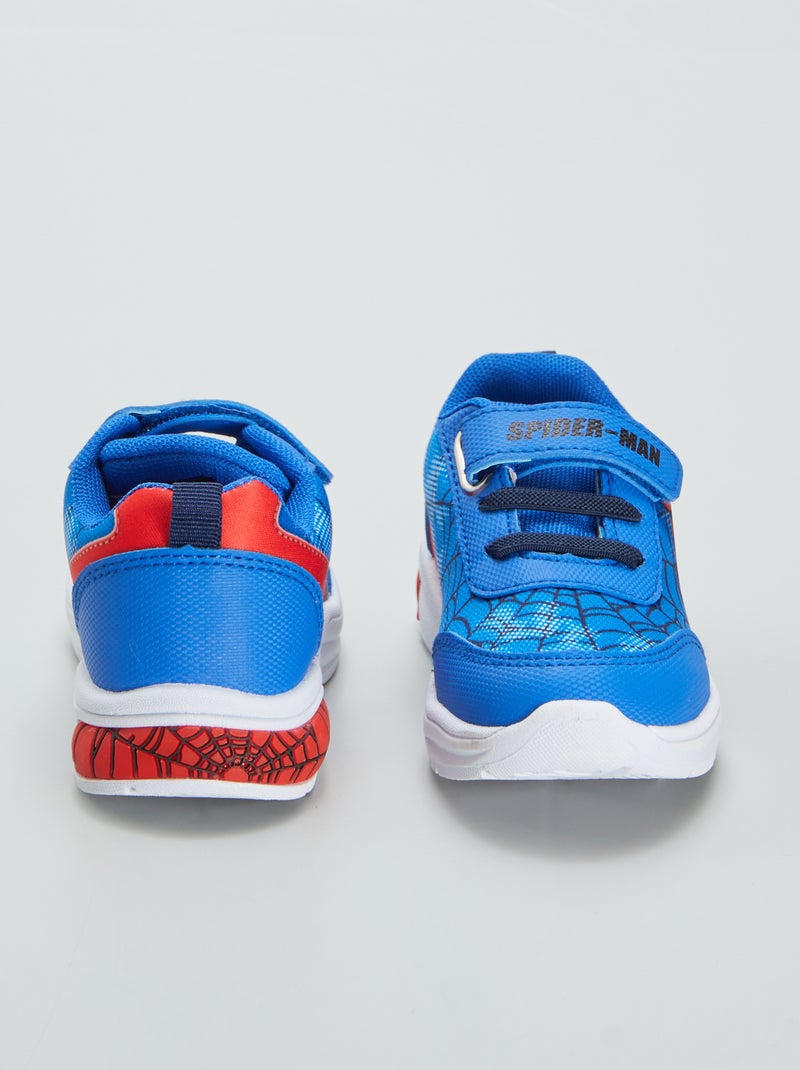 Ténis com solas luminosas 'Homem-Aranha' AZUL - Kiabi