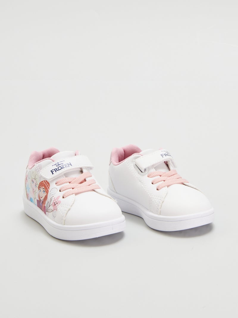 Ténis com tira de velcro 'Frozen' BRANCO - Kiabi
