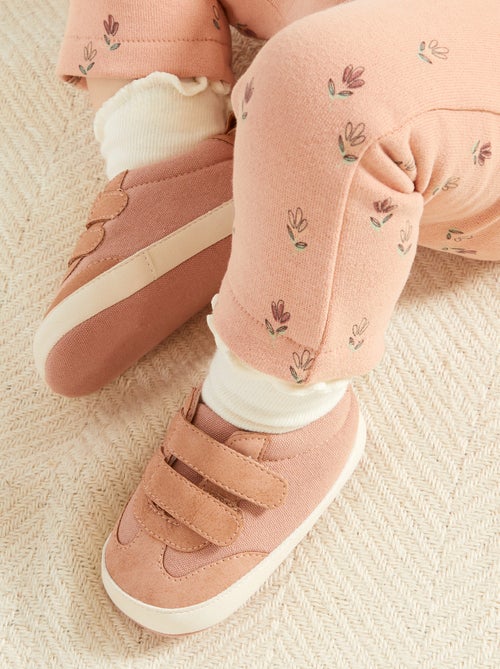 Ténis com tiras de velcro - Kiabi