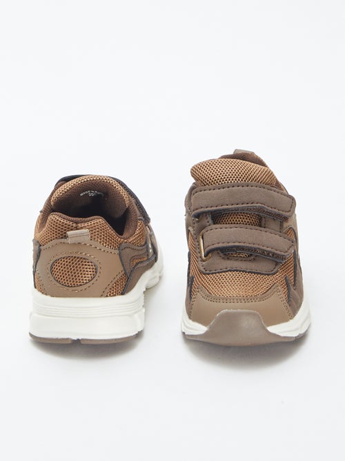 Ténis com tiras de velcro - Kiabi