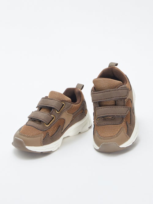 Ténis com tiras de velcro - Kiabi