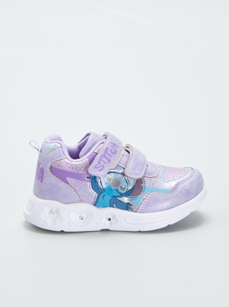 Ténis com tiras de velcro com LED 'Stitch' 'Disney' ROSA - Kiabi