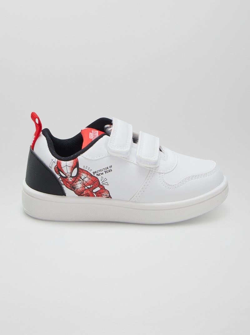 Ténis com tiras de velcro 'Homem-Aranha' 'Marvel' BRANCO - Kiabi