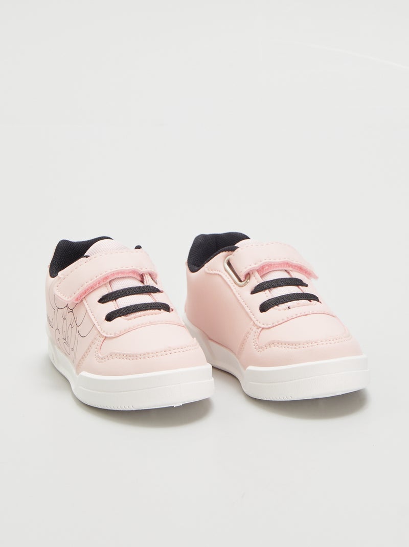 Ténis com tiras de velcro 'Minnie' BEGE - Kiabi