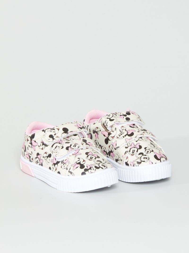 Ténis com tiras de velcro 'Minnie' ROSA - Kiabi