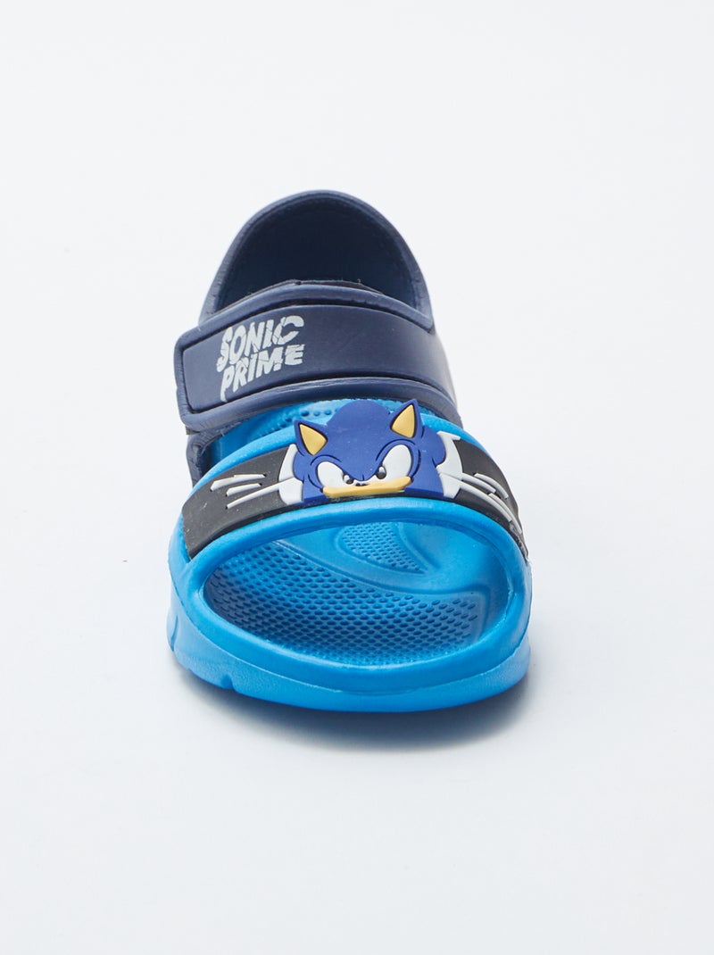 Ténis com tiras de velcro 'Sonic' 'SEGA' AZUL - Kiabi