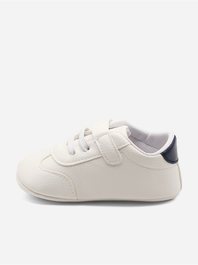 Ténis com velcro Azul escuro - Kiabi