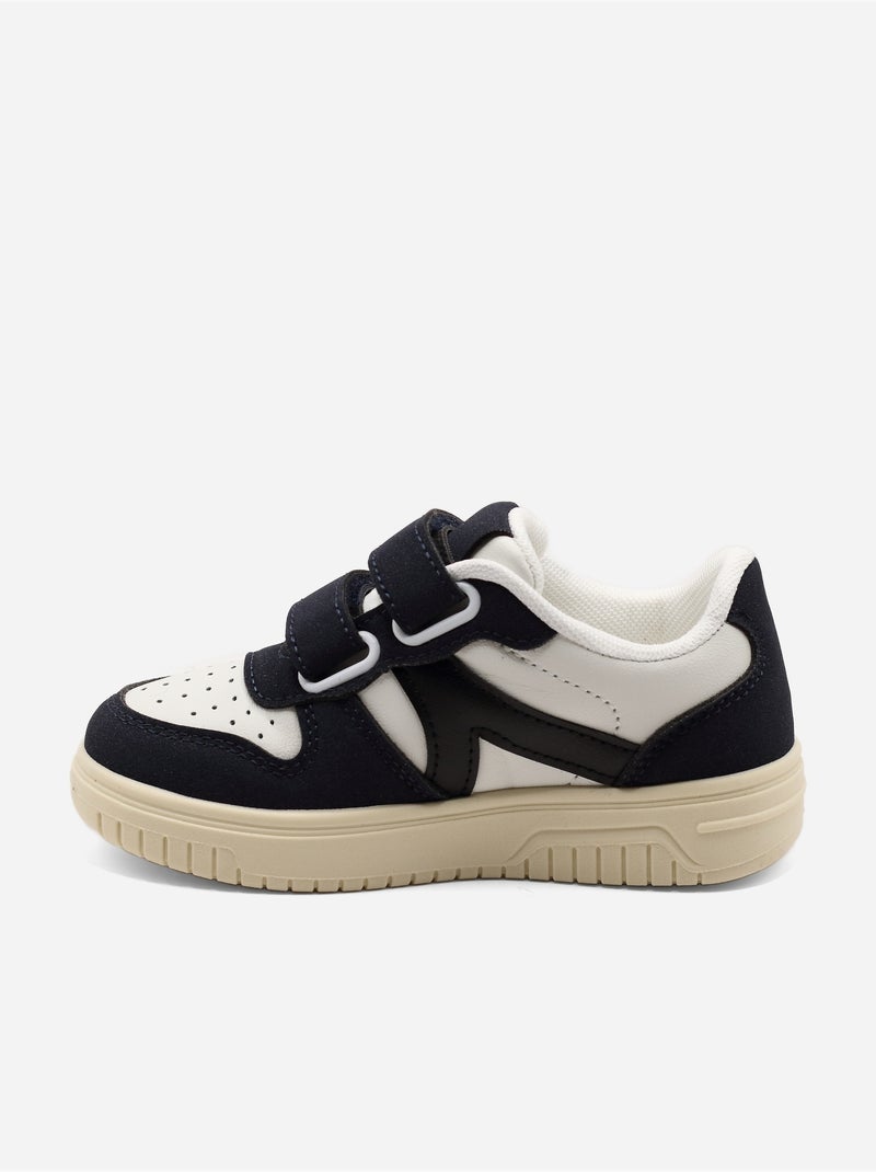 Ténis com velcro Azul escuro - Kiabi