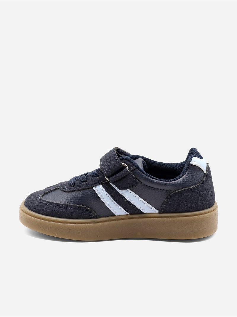 Ténis com velcro Azul escuro - Kiabi
