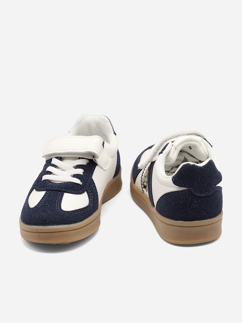 Ténis com velcro Azul escuro - Kiabi