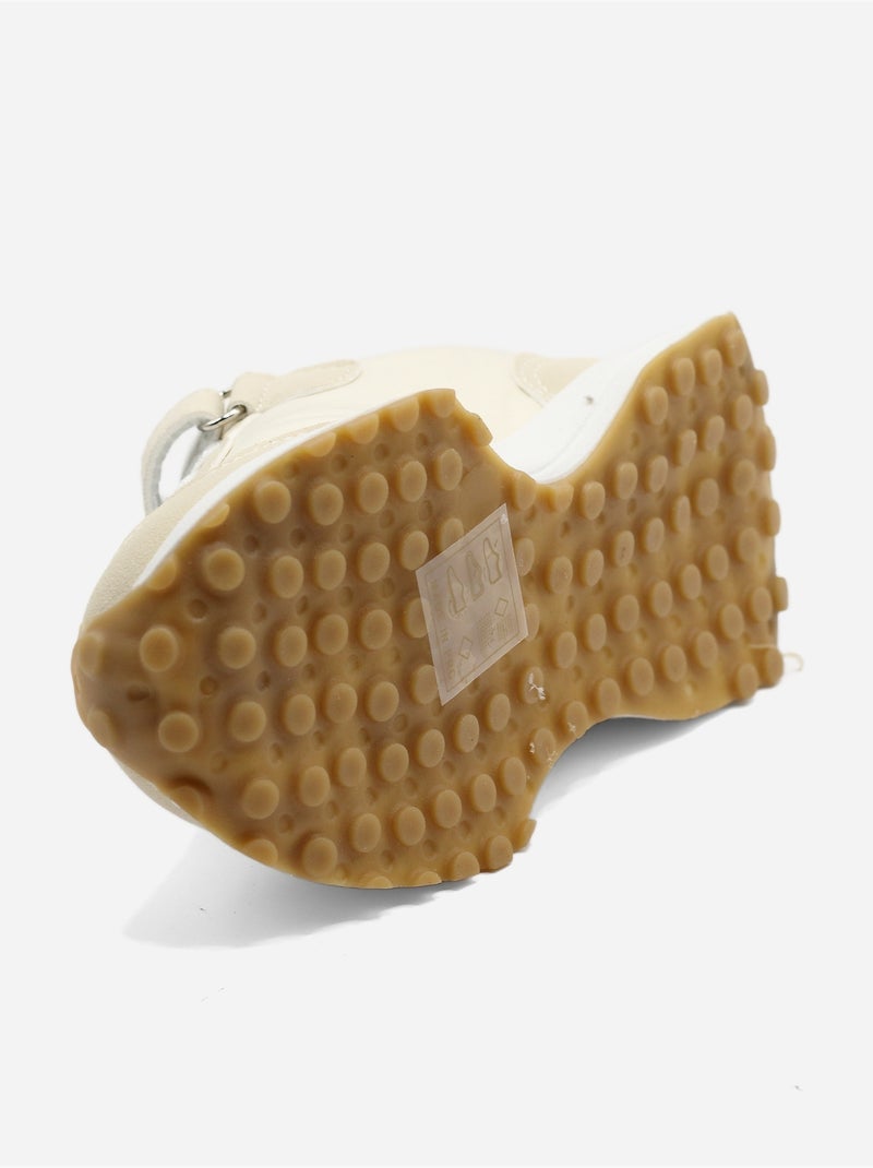 Ténis com velcro Bege - Kiabi