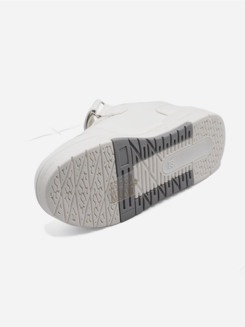 Ténis com velcro Branco - Kiabi