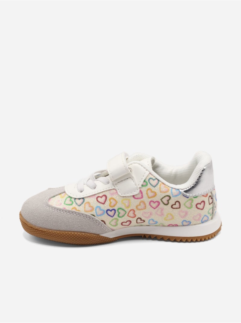 Ténis com velcro Branco - Kiabi
