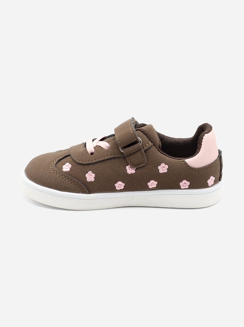 Ténis com velcro Castanho - Kiabi