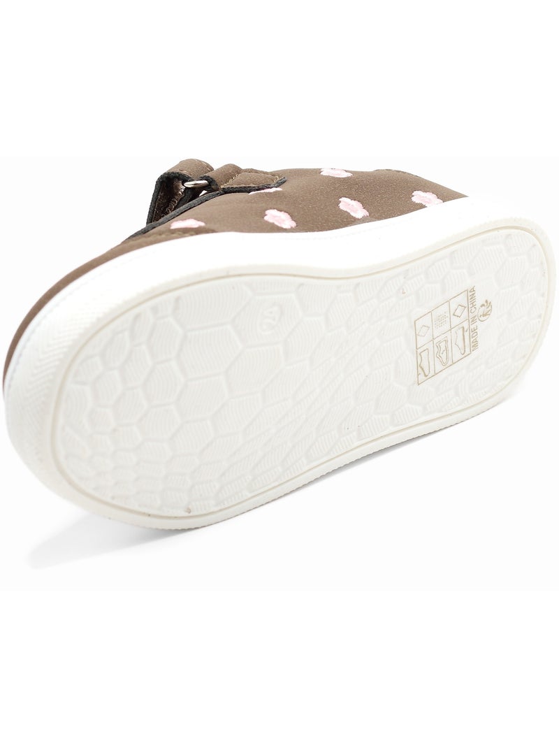 Ténis com velcro Castanho - Kiabi