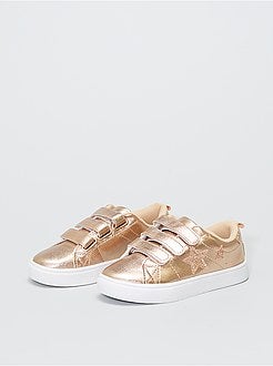 Ténis com velcro e estrelas - Kiabi